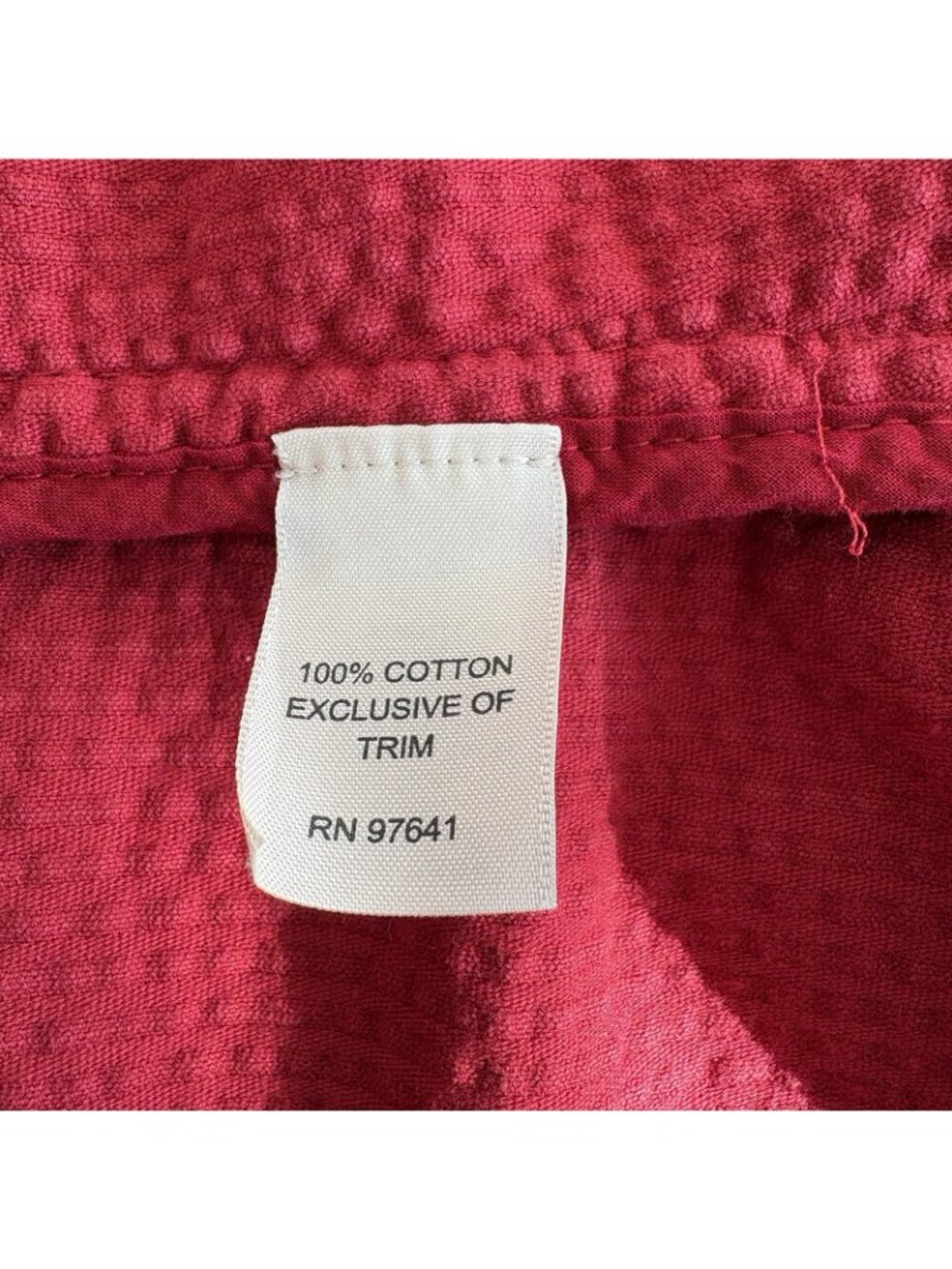J.Jill Red Corduroy Velvet Trim Button Front Long Sleeve Jacket - Picture 10 of 14